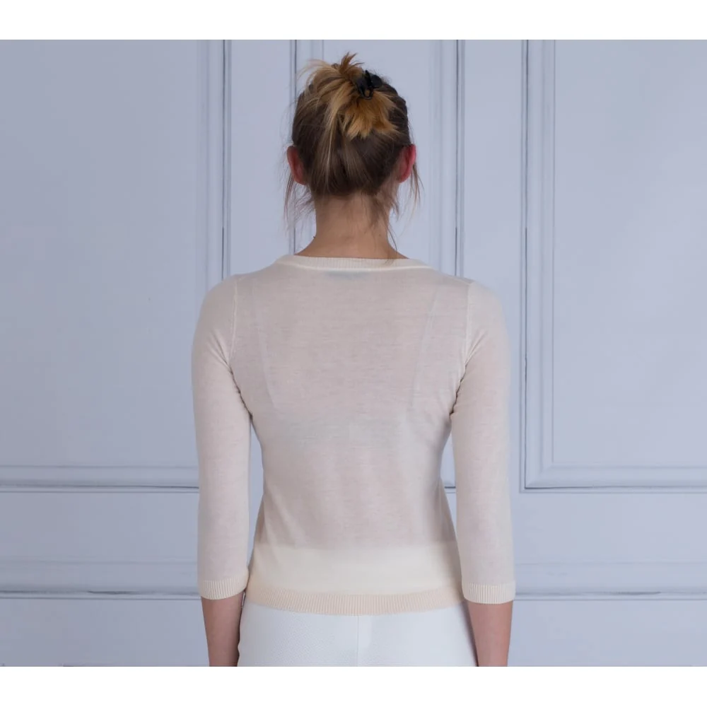 FFC Round Neck Short Bodied Jumper Champagne - Image 5