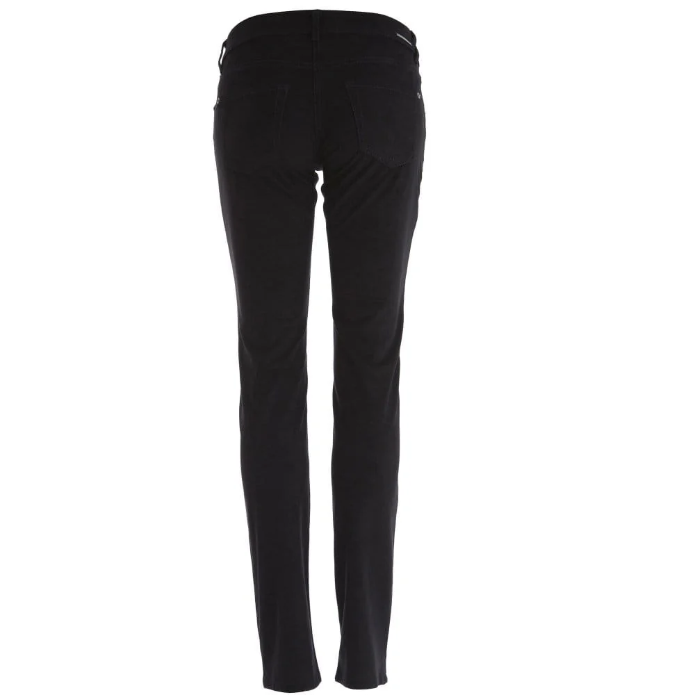 Mac Carrie Pipe Faux Suede Slim Jean Black 30L - Image 4
