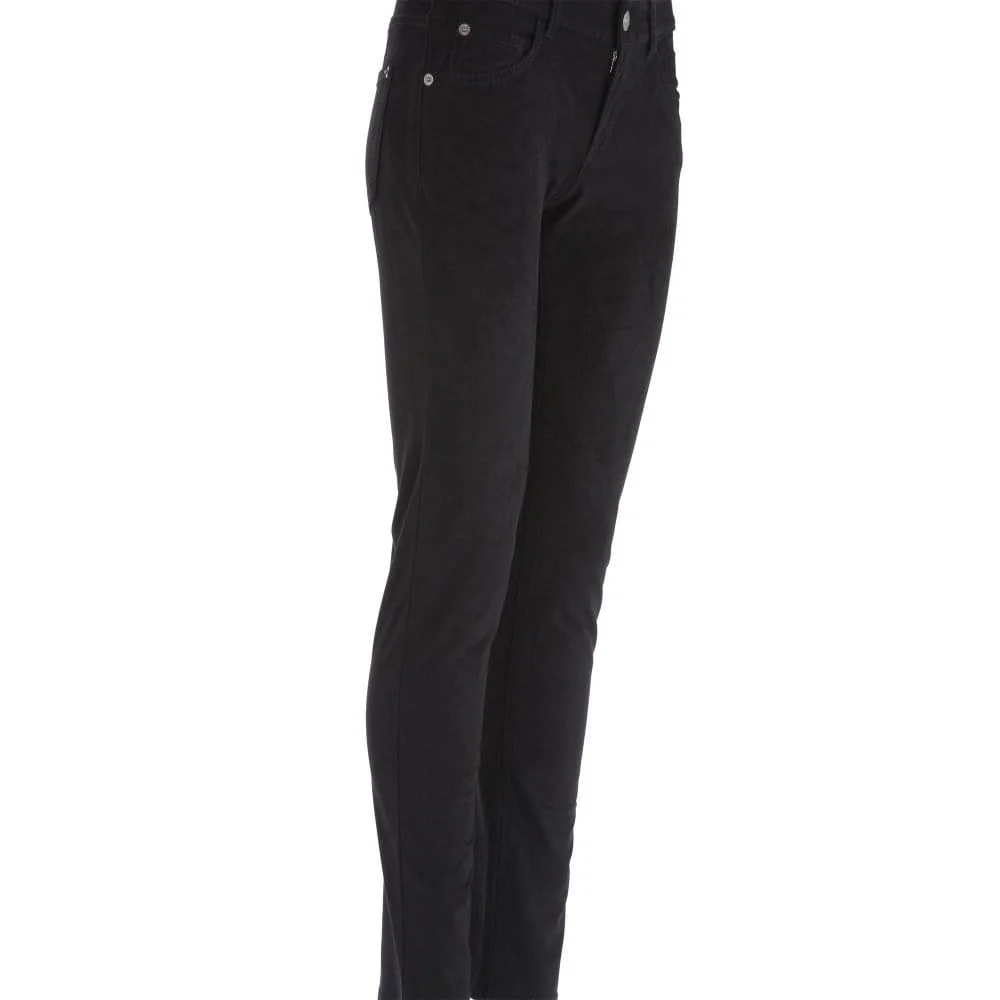 Mac Carrie Pipe Faux Suede Slim Jean Black 32L - Image 5