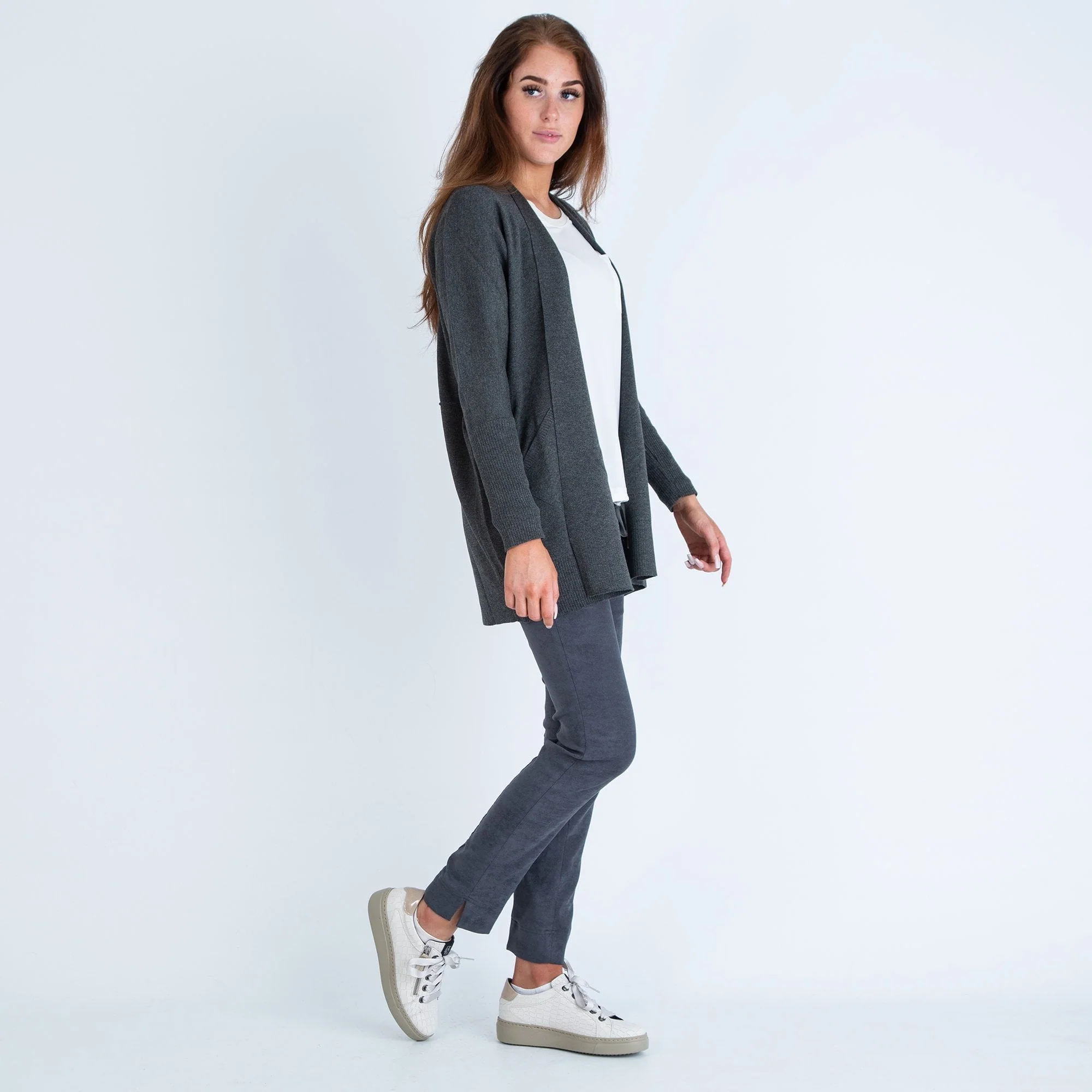Milano Italy E To E Cocoon Cardi Graphite - Image 3