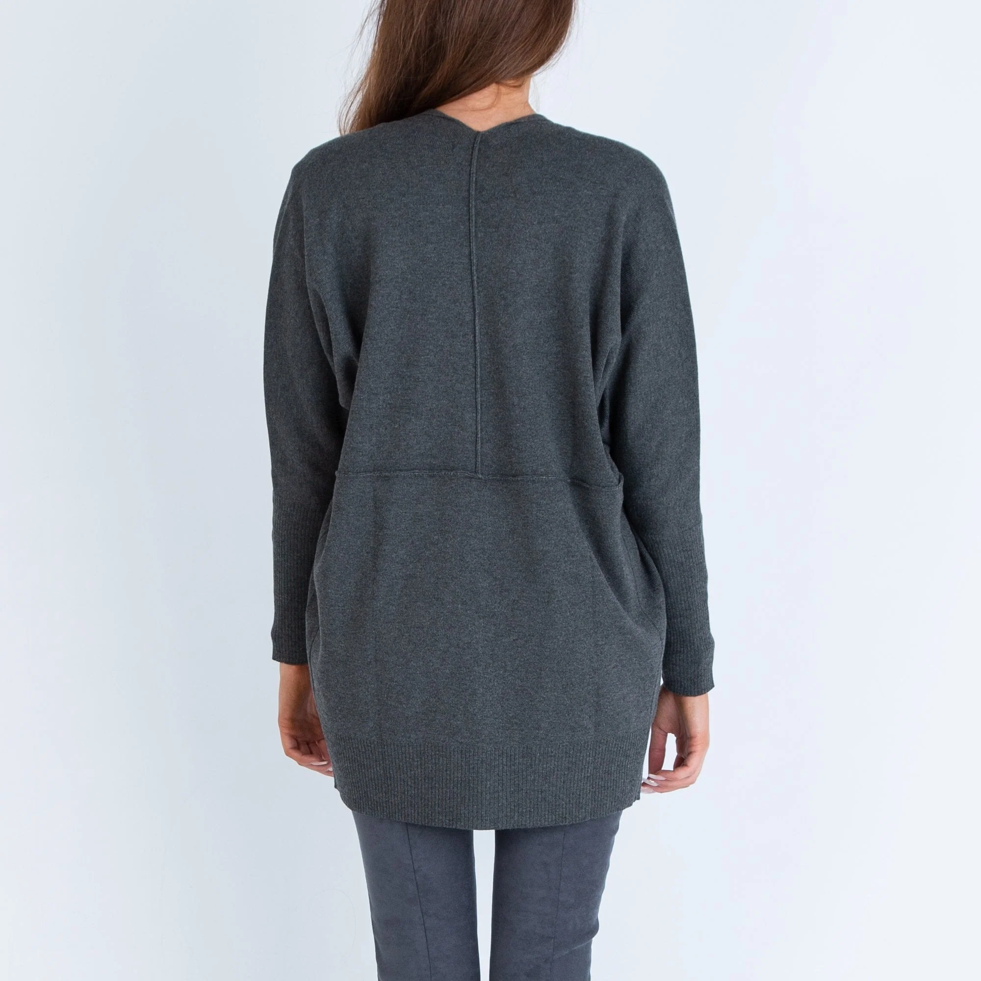 Milano Italy E To E Cocoon Cardi Graphite - Image 4